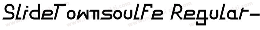 SlideTownsoulfe Regular字体转换